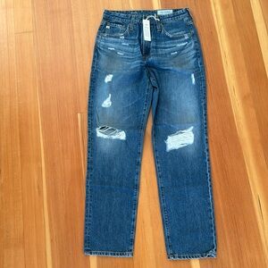 Brand new sold out AG “Phoebe” high-waist tapered leg jeans